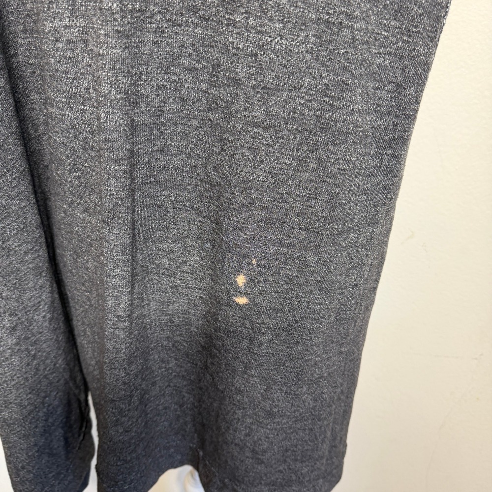 FP Beach Free People Charcoal Grey Marl Duster Cardigan Open Front Long Small - Picture 11 of 11